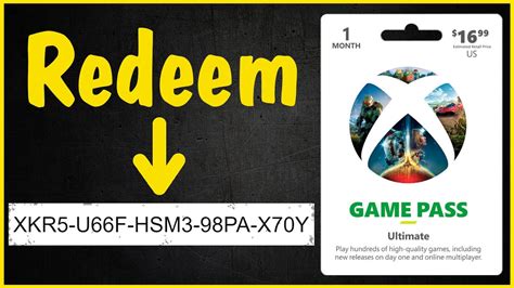 How to redeem my free 1 month Xbox game pass ultimate from .